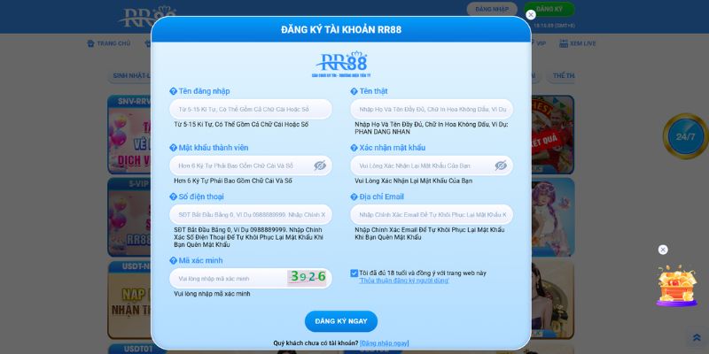 Quy trình tham gia nhà cái RR88 an toàn và hiệu quả